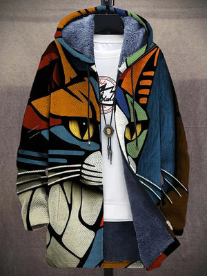 Artistic Printed Hoodie | Women's Sweatshirt with Zipper