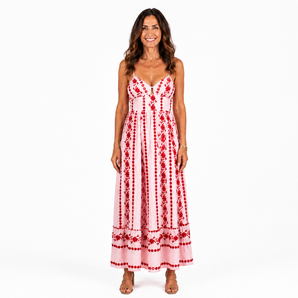 Chic Womens V-Neck Hollow Out Summer Dress for Beach and Casual Outings 1