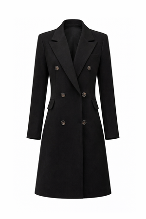 Elegant Long Wool Coat for Women | Winter Outerwear