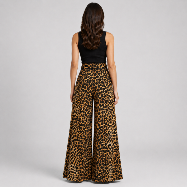 Celina High-Waisted Black Wide Leg Trousers for Women - Elegant & Comfortable Design 2