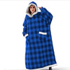 Cozy Flannel Hoodie Blanket | Oversized Unisex Pullover 11