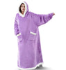 Cozy Flannel Hoodie Blanket | Oversized Unisex Pullover 5