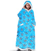 Cozy Flannel Hoodie Blanket | Oversized Unisex Pullover 8