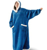Cozy Flannel Hoodie Blanket | Oversized Unisex Pullover 9