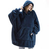 Double-Faced Fleece Hoodie Blanket | Oversize Warm Robe 2