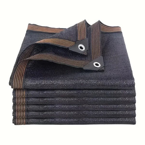 Durable Black Shade Cloth | Heavy-Duty Shade Netting with Grommets | UV Protection for Greenhouses and Gardens