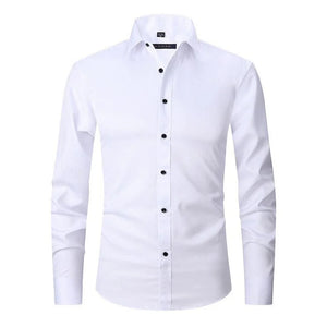 Wrinkle-Free Stretch Shirt | Men's Slim Fit Dress Shirt