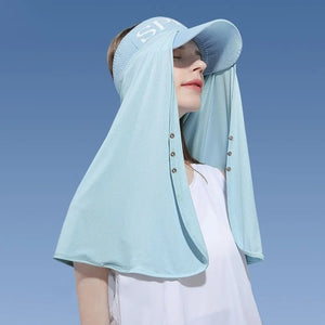 Ice Silk Sunscreen Mask | Quick Drying Cycling Scarf for Women
