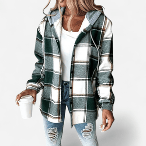 Nela Women's Rain Jacket with Hood | Stylish Hooded Jacket