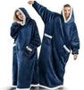 Oversized Flannel Hoodie | Unisex Pullover Sweatshirt 180cm 0