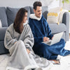 Oversized Flannel Hoodie | Unisex Pullover Sweatshirt 180cm 1