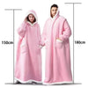 Oversized Flannel Hoodie | Unisex Pullover Sweatshirt 180cm 5