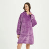 Oversized Hoodie Blanket | Warm Microfiber Plush Pullover 1