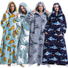 Oversized Sherpa Fleece Hoodie Blanket | Wearable Blanket 0