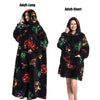 Oversized Wearable Blanket Hoodie 140cm Thick Flannel Sweatshirt 10