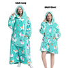 Oversized Wearable Blanket Hoodie 140cm Thick Flannel Sweatshirt 14