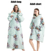 Oversized Wearable Blanket Hoodie 140cm Thick Flannel Sweatshirt 38
