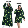 Oversized Wearable Blanket Hoodie 140cm Thick Flannel Sweatshirt 6
