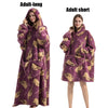 Oversized Wearable Blanket Hoodie 140cm Thick Flannel Sweatshirt 9