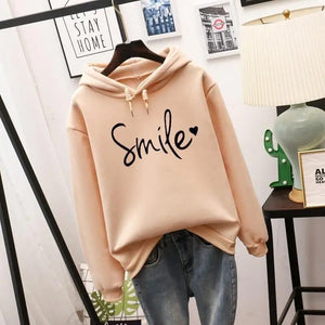 Printed Long Sleeve Hoodie | Women's Sweatshirt for Casual Wear