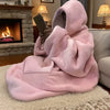 Reversible Fleece Hoodie Blanket | Oversized Wearable Sweatshirt 0
