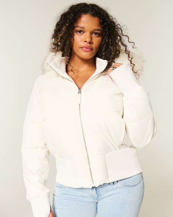 Womens Quilted Puffer Jacket | Stylish Warm Winter Coat 1