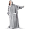 Super Long Flannel Blanket Hoodie | Unisex Winter Pullover 9