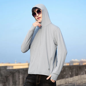 Unisex UPF 50+ Sun Protection Hoodie Jacket | Outdoor Long Sleeve Coat