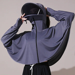 Women's UV Protection Cloak | Summer Breathable Cape